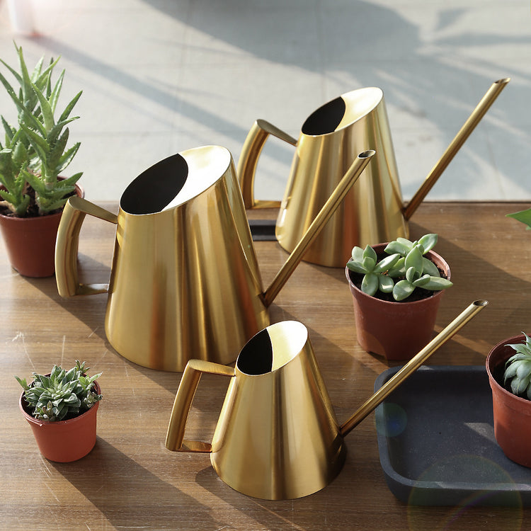 Sleek Design Stainless Steel Watering Cans - MAHOGANY STREET