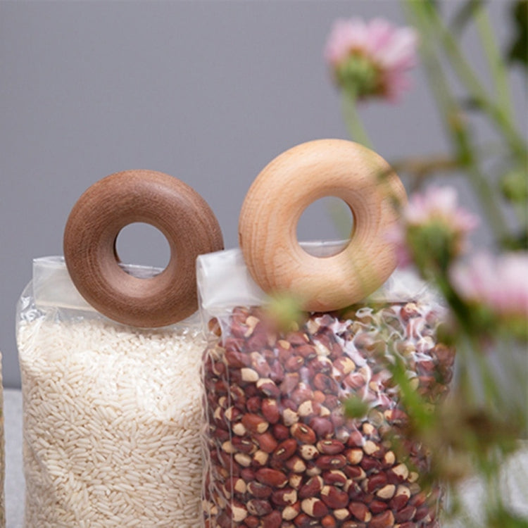 Wooden Doughnut Bag Clips - Set of 2 - MAHOGANY STREET