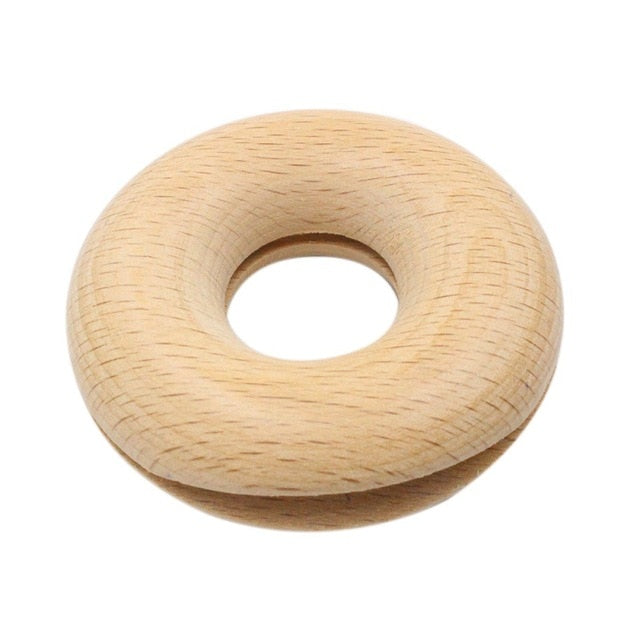 Wooden Doughnut Bag Clips - Set of 2 - MAHOGANY STREET