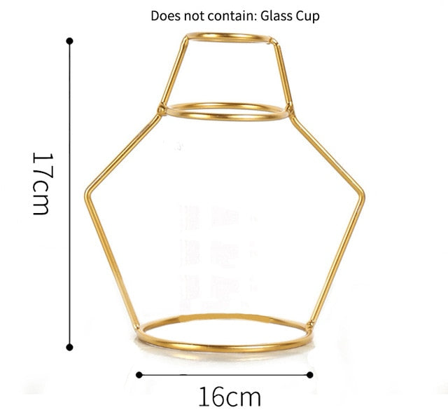 Wire Vase In Gold - MAHOGANY STREET