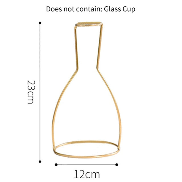 Wire Vase In Gold - MAHOGANY STREET