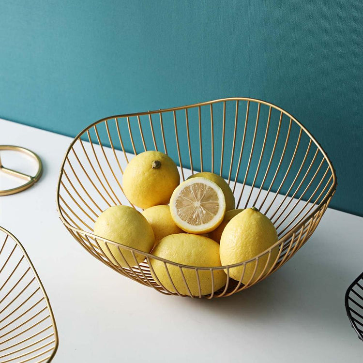 Irregular Shape Wire Fruit Bowl - MAHOGANY STREET