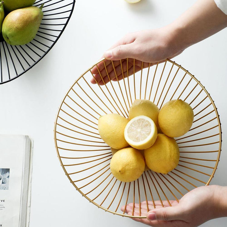 Irregular Shape Wire Fruit Bowl - MAHOGANY STREET