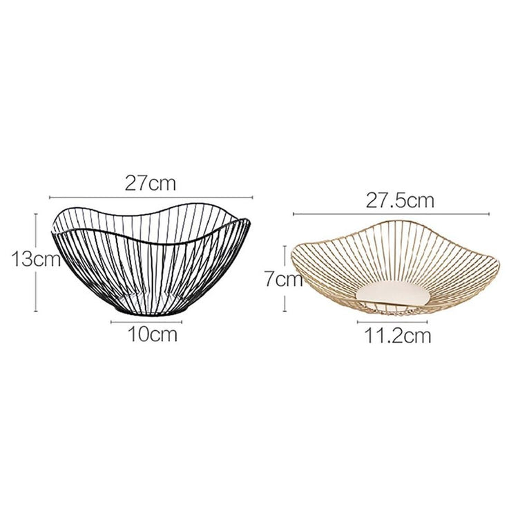 Irregular Shape Wire Fruit Bowl - MAHOGANY STREET