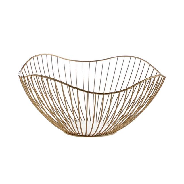 Irregular Shape Wire Fruit Bowl - MAHOGANY STREET