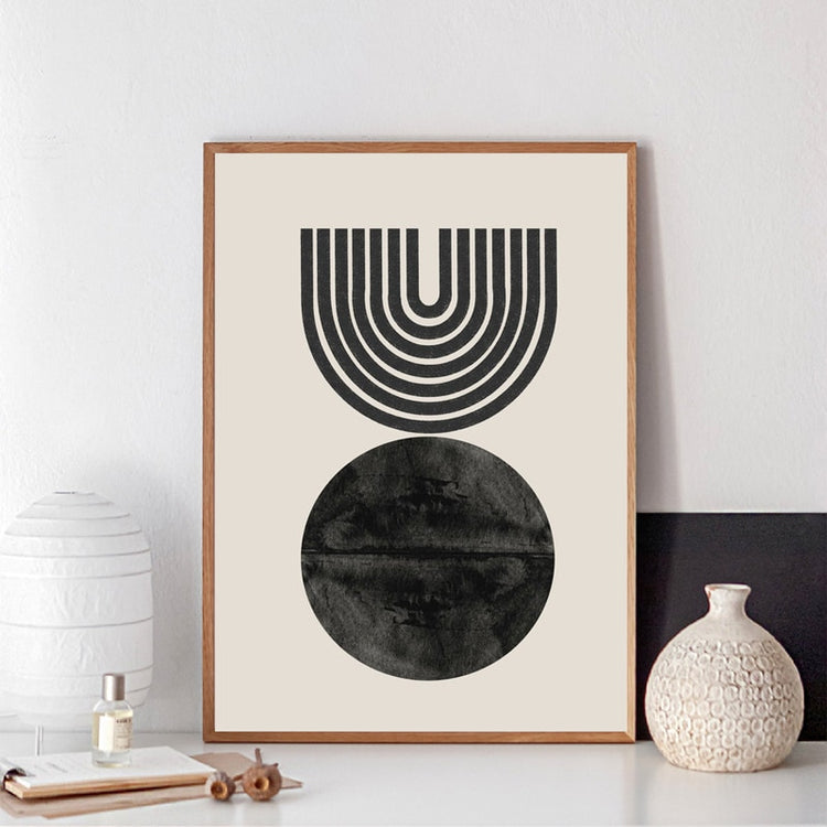 Mid Century Inspired Boho Canvas Prints - MAHOGANY STREET