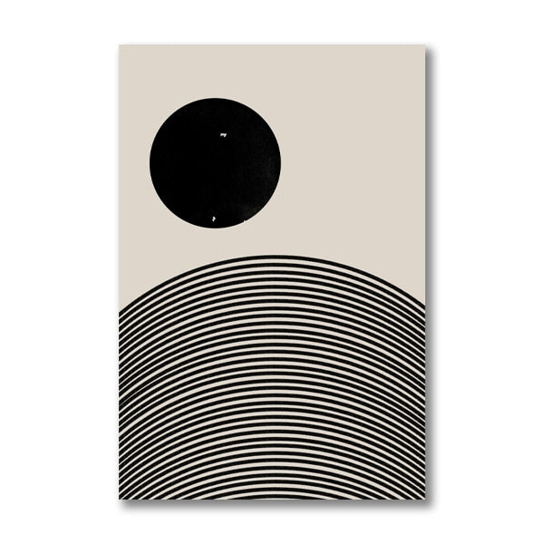 Mid Century Inspired Boho Canvas Prints - MAHOGANY STREET