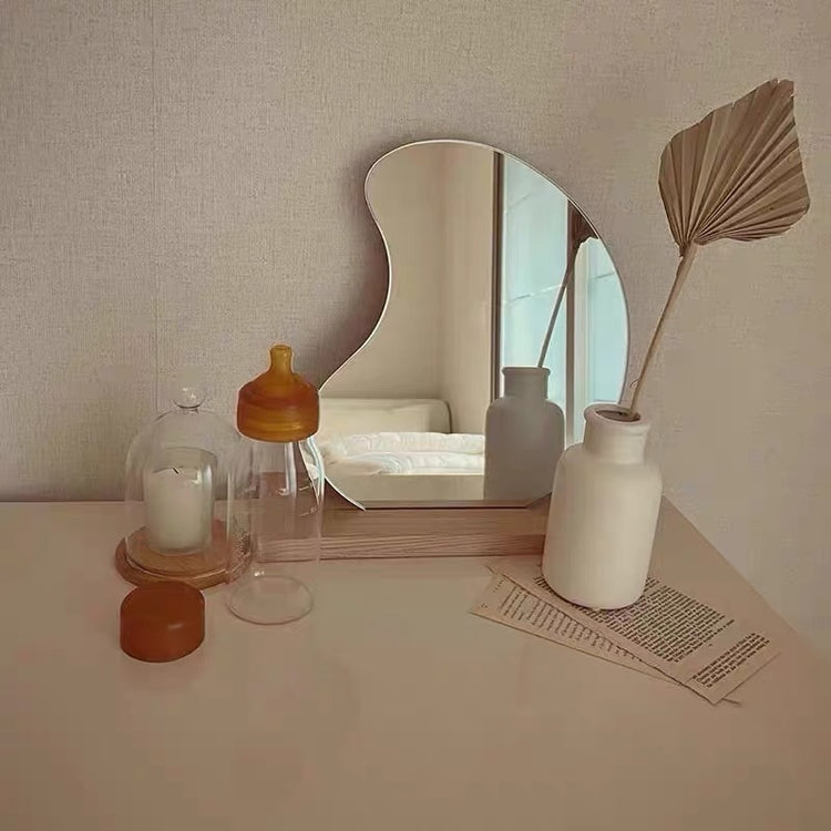 Irregular Shape Makeup Mirror - MAHOGANY STREET