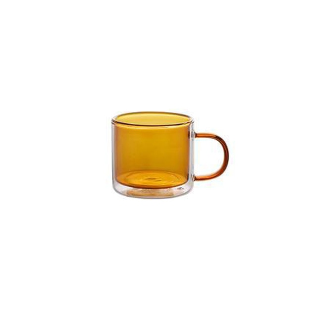 Double Wall Colorful Glass Cups - MAHOGANY STREET