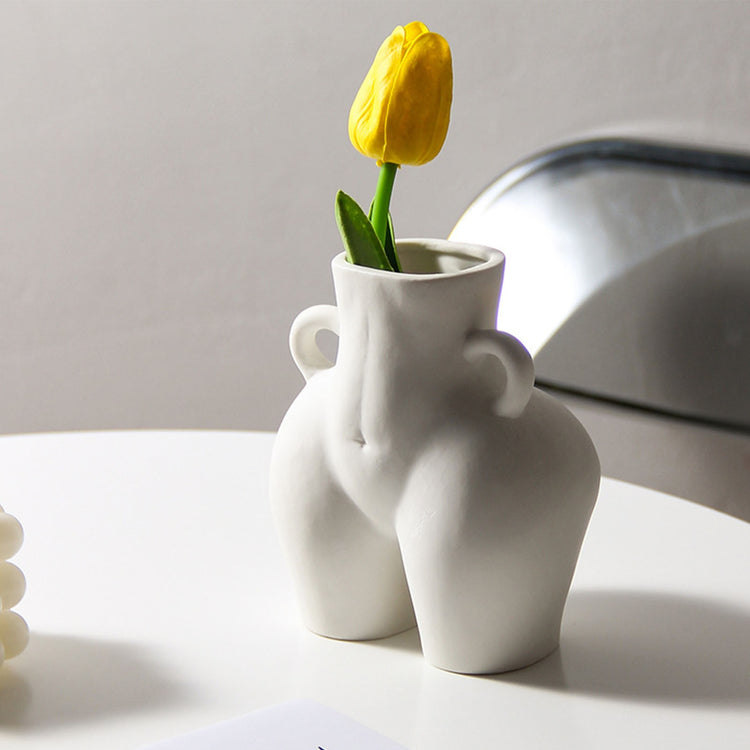 Body Shaped Handcrafted Ceramic Vase - MAHOGANY STREET