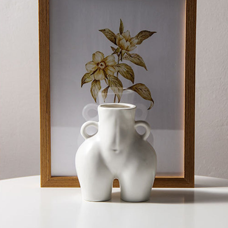 Body Shaped Handcrafted Ceramic Vase - MAHOGANY STREET