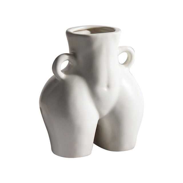 Body Shaped Handcrafted Ceramic Vase - MAHOGANY STREET