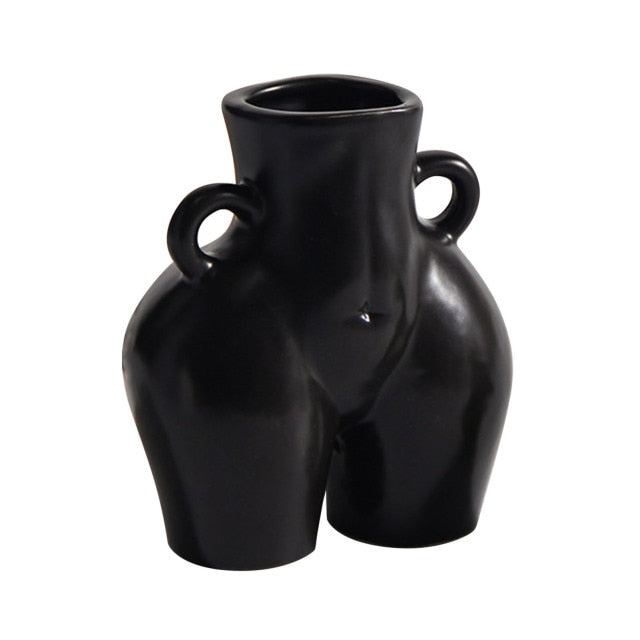 Body Shaped Handcrafted Ceramic Vase - MAHOGANY STREET