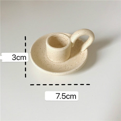 Ceramic Candleholders - MAHOGANY STREET