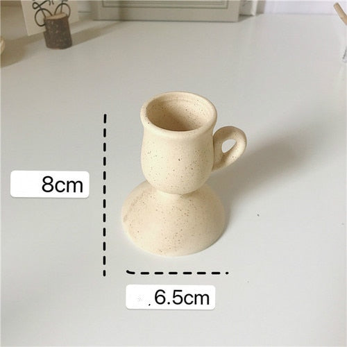 Ceramic Candleholders - MAHOGANY STREET