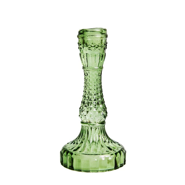 Vintage Crystal Candle Holders - MAHOGANY STREET