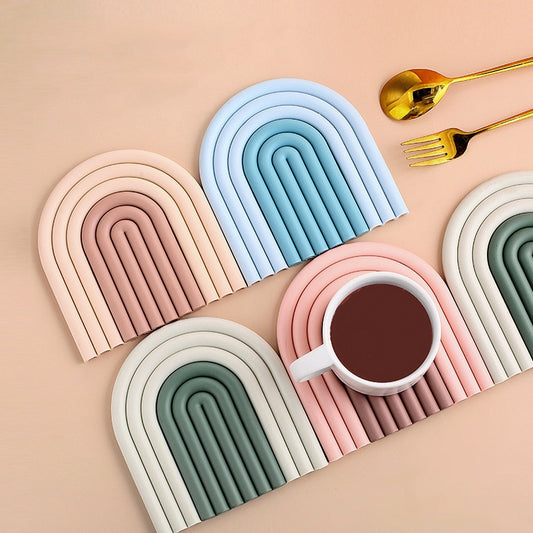 Silicone Rainbow Coasters - MAHOGANY STREET