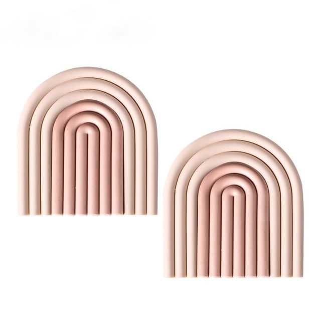 Silicone Rainbow Coasters - MAHOGANY STREET