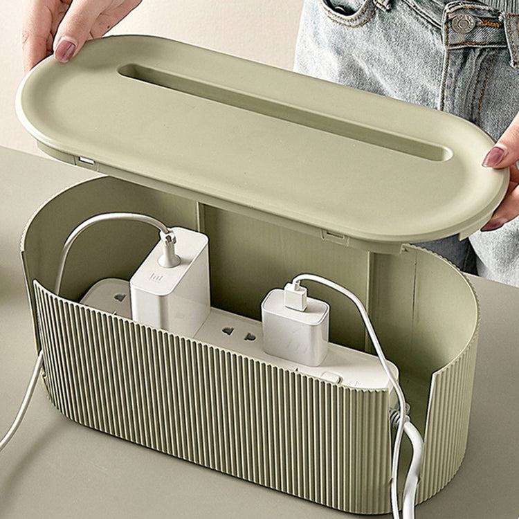 Sleek Design Desk Cable Organizer - MAHOGANY STREET
