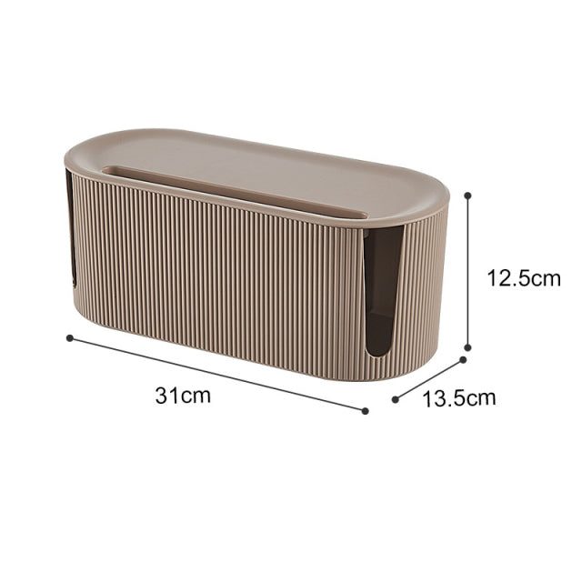 Sleek Design Desk Cable Organizer - MAHOGANY STREET