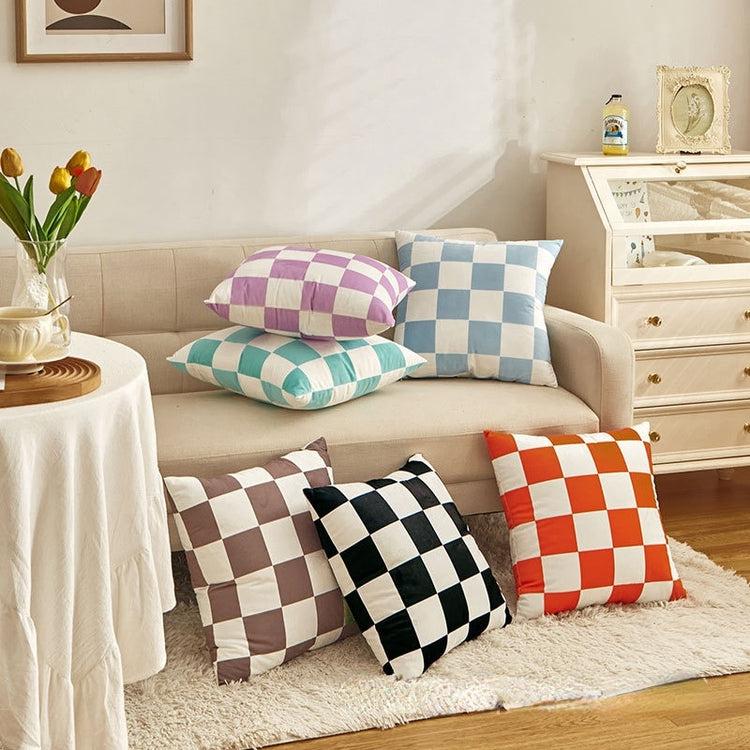 Colorful Decorative Checked Cushion Covers - MAHOGANY STREET