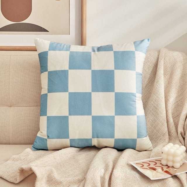 Colorful Decorative Checked Cushion Covers - MAHOGANY STREET