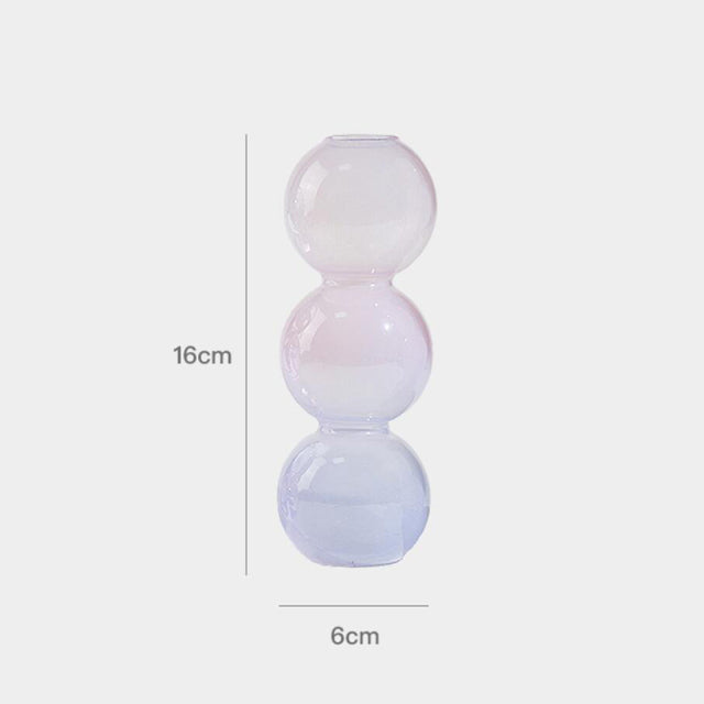Multicolor Bubble Vases In Soft Pastels - MAHOGANY STREET