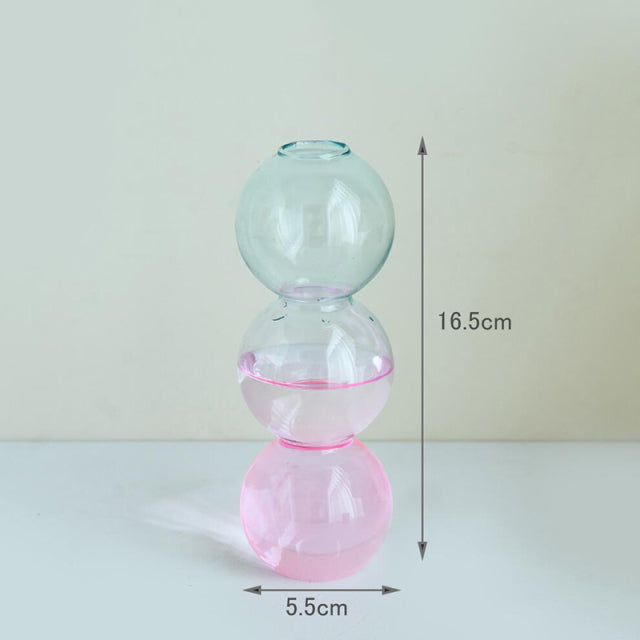 Multicolor Bubble Vases In Soft Pastels - MAHOGANY STREET