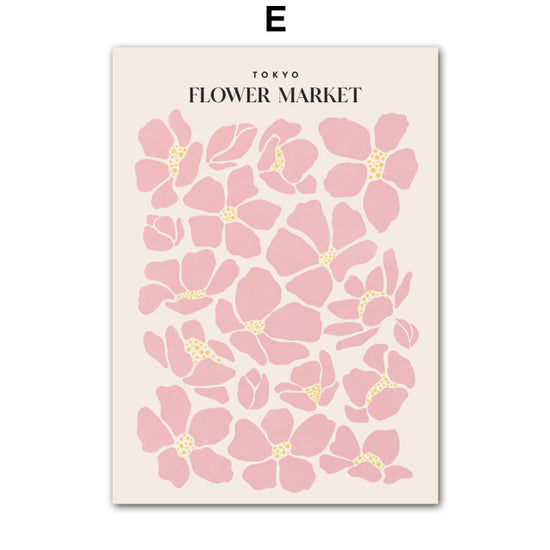 Fresh Pastel Flower Canvas Prints - MAHOGANY STREET