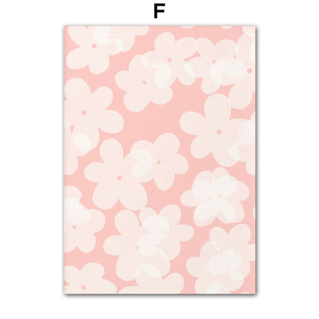 Fresh Pastel Flower Canvas Prints - MAHOGANY STREET