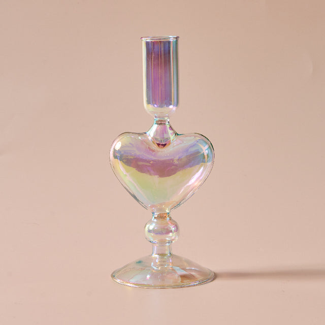Shimmery Rainbow Iridescent Candle Holders - MAHOGANY STREET
