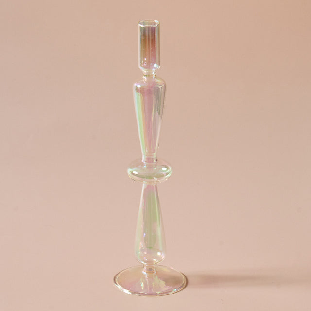 Shimmery Rainbow Iridescent Candle Holders - MAHOGANY STREET