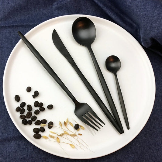 Minimalist Steel Cutlery Set - MAHOGANY STREET