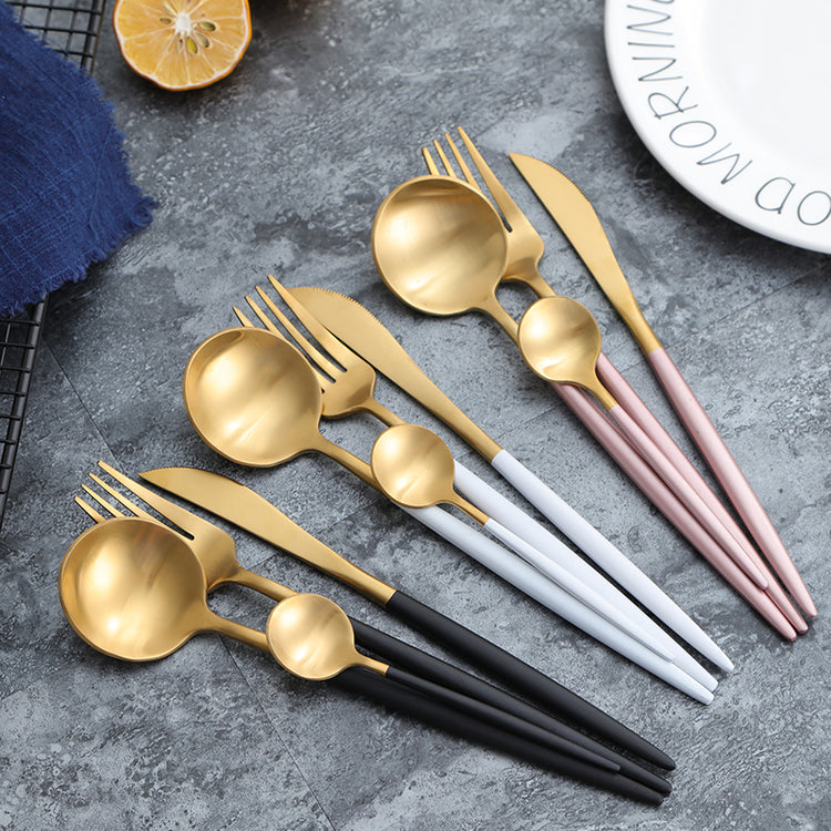 Colorful Luxe Cutlery Set (multiple colors) - MAHOGANY STREET