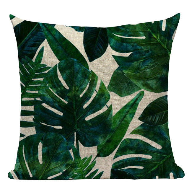 Tropical Style Linen Cushion Covers - MAHOGANY STREET