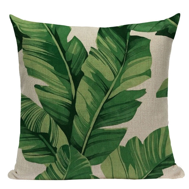 Tropical Style Linen Cushion Covers - MAHOGANY STREET