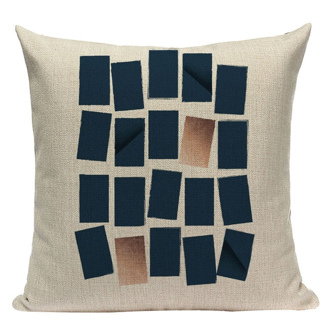 Luxe Linen Cushion Covers With Gold Accents - MAHOGANY STREET