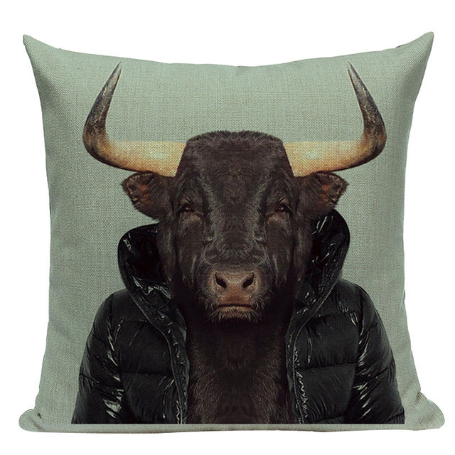 Original Cushion Covers With Animal Prints - MAHOGANY STREET