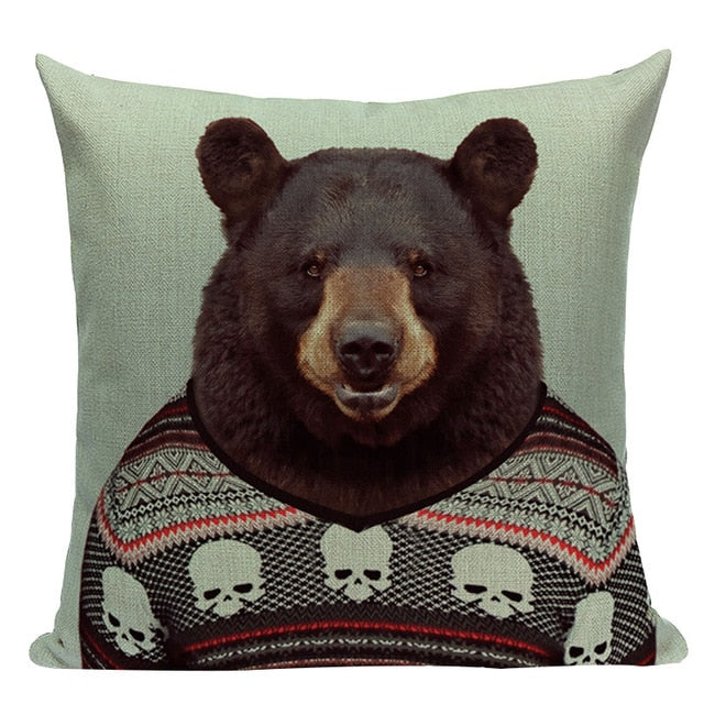 Original Cushion Covers With Animal Prints - MAHOGANY STREET