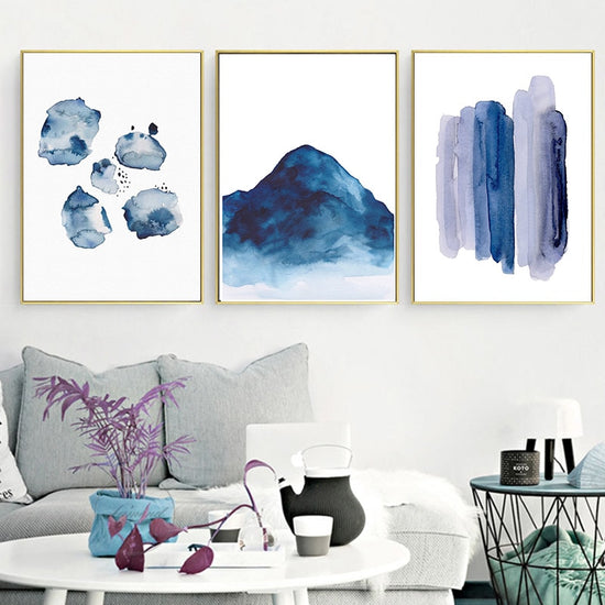Nordic Watercolors Canvas Print - MAHOGANY STREET