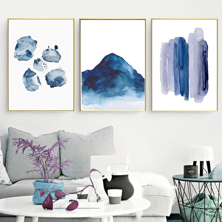 Nordic Watercolors Canvas Print - MAHOGANY STREET