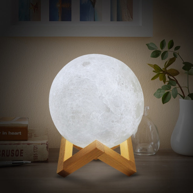 3D Print Moon Lamp (Touch Switch) - MAHOGANY STREET