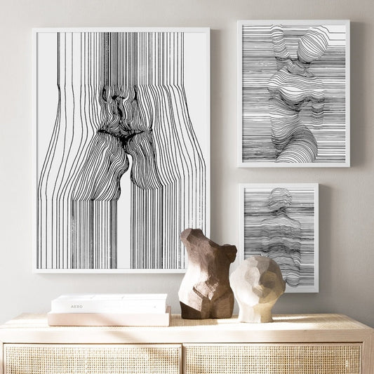 Abstract Body Lines Canvas Artworks - MAHOGANY STREET