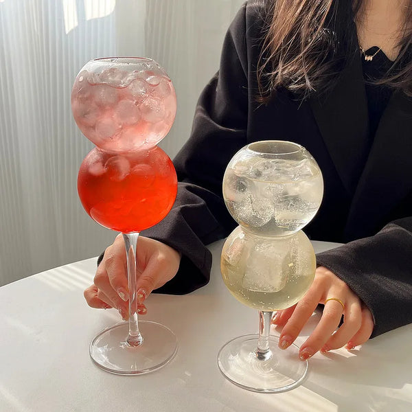 Bubble Goblet Cocktail Champagne Wine Glasses