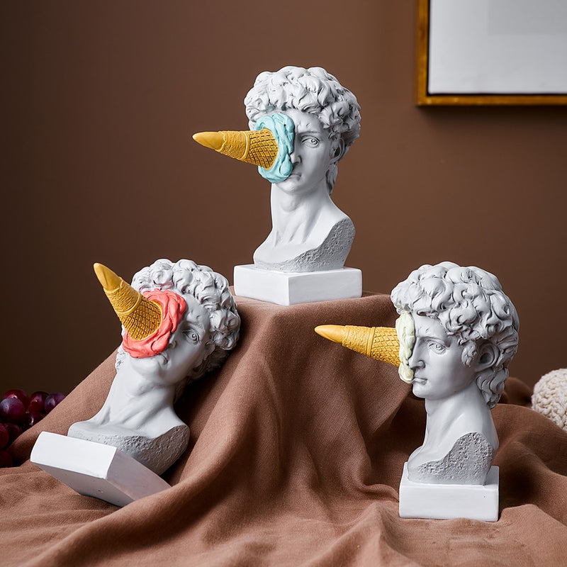 Quirky Nordic Ornament Ice Cream David Figurine
