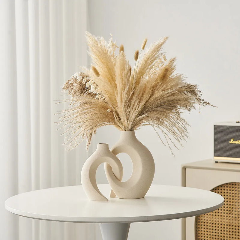 Contemporary Style Unique Ceramic Double Vases