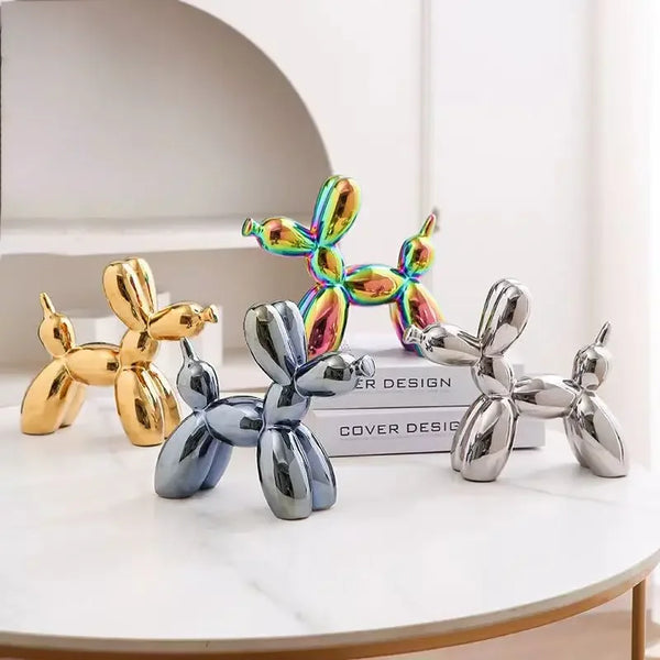 Mini Ceramic Balloon Dog Abstract Ornament