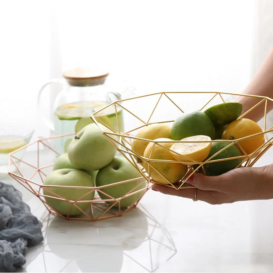 Chic Gold Wire Fruit Bowl - MAHOGANY STREET
