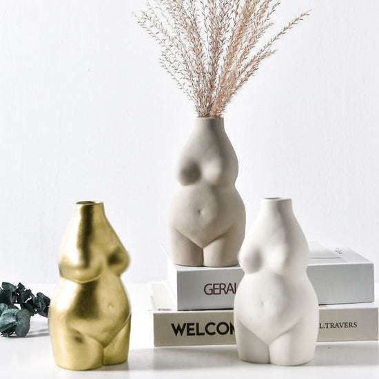 Resin Body Shaped Vases - MAHOGANY STREET