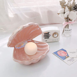 Decorative Ceramic Clam Shaped Lamp